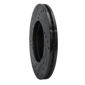 Mazda 3 Brake Rotor (1) - Front Right - R1 Concepts - Drilled & Slotted - Black - `04-`13 Mazda 3 Brake Rotor (1) - Front Right - R1 Concepts - Drilled & Slotted - Black - `04-`13